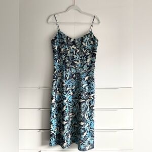 Vintage 90s Express Floral Midi Slip Dress